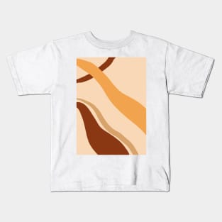 Abstract Earth Tones 3.7 Kids T-Shirt